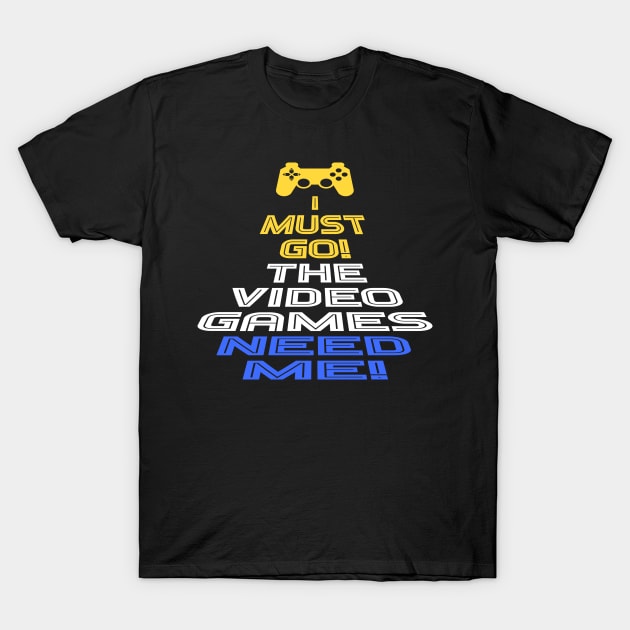 Video Games Gamer T-Shirt by Design Seventytwo